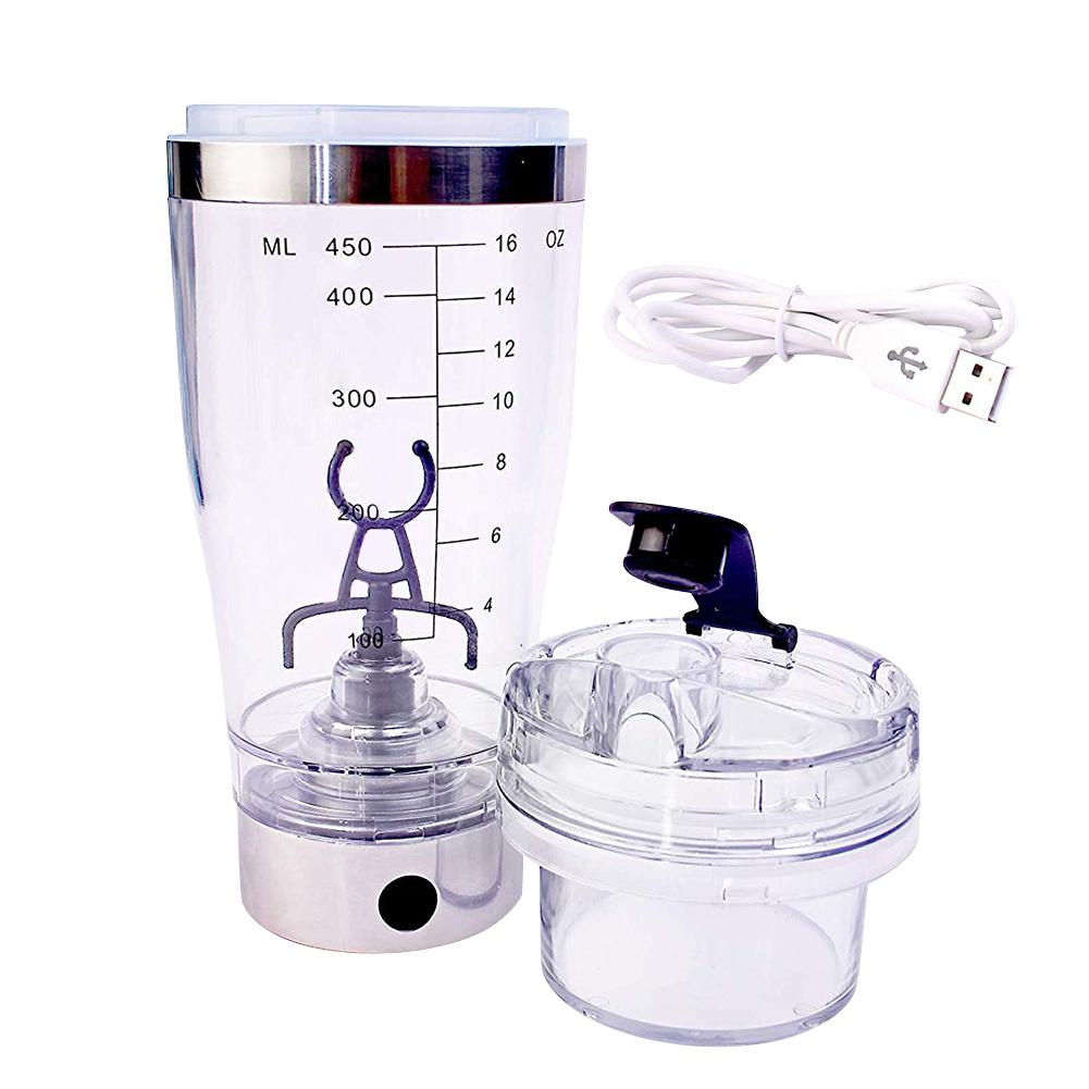 450ML Electric Protein Shaker USB Shaker Bottles Milk Coffee Blender Water Bottl